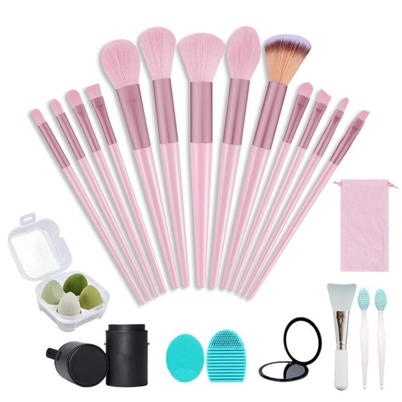 Makeup Brush Set Manufacturer - 23pcs Blender Outfits with Cleaning Tools