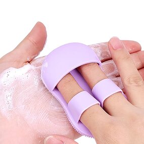 Facial Cleansing Brush Manufacturer - Handheld Soft Bristle Mini Scrubber Pad