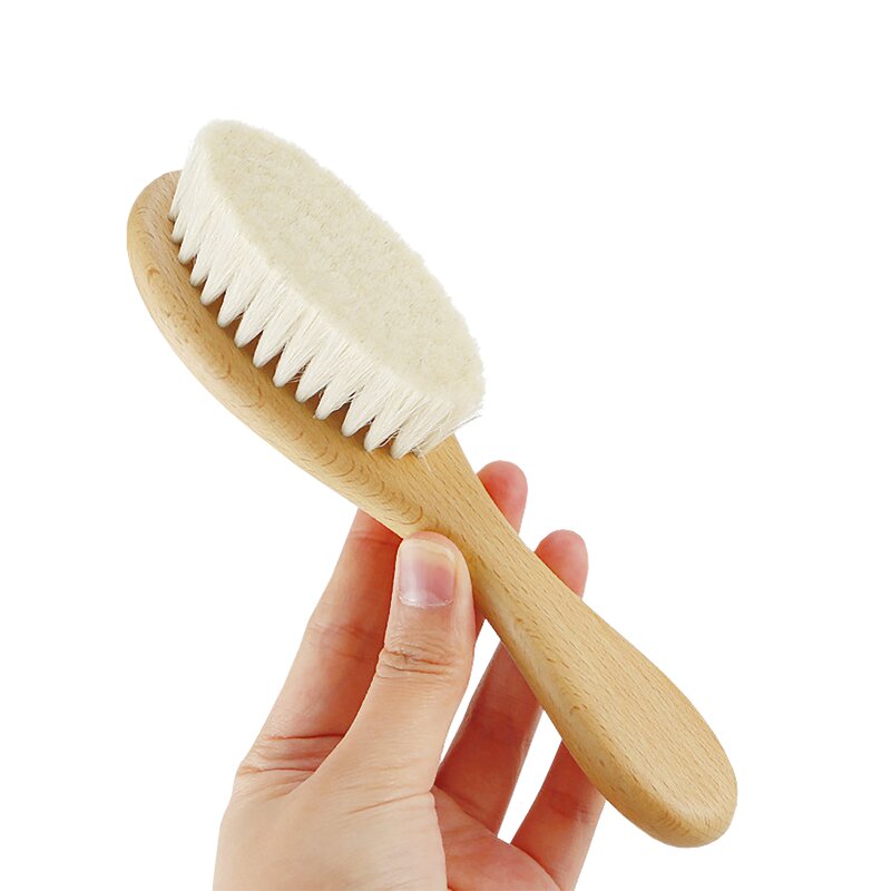 Baby Hair Care Set Manufacturer - Customizable Eco-friendly Wooden Comb with Logo