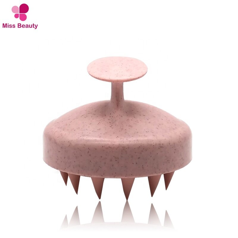 Scalp Massager Manufacturer - Ionic Handheld with Shampoo Brush Wheat Straw