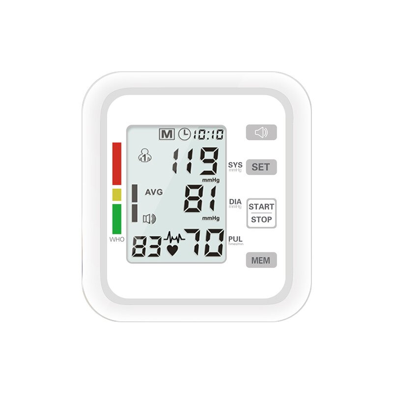 Digital Blood Pressure Monitor - Automatic Arm LCD Display BP Gauge Meter Machine