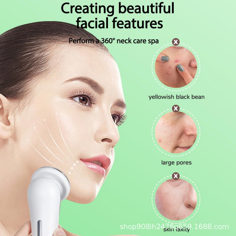 4 in 1 Facial Tool - Portable Home Electric Heat Vibration Skin Tightening Lift
