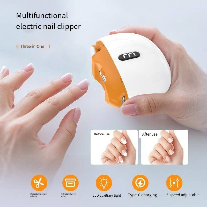 Electric Nail Grinder - Cutter File Sharpener Protect Nails From Flesh Cut