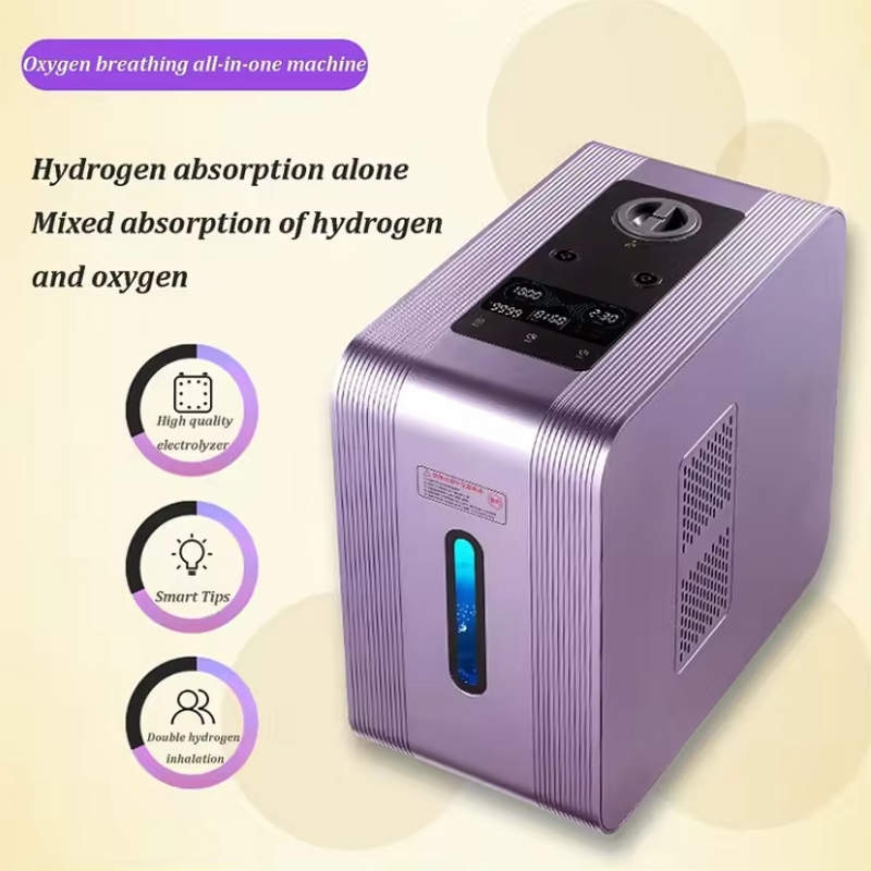 Hydrogen Gas Water Maker - Low Noise 99.992% Purity OxyHydrogen Inhalation Machine