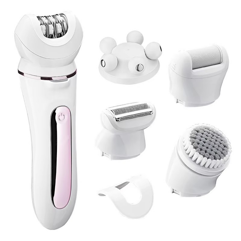 5 in 1 Women Epilator - Waterproof Electric Razor Bikini Pubic Hair Trimmer Shaver