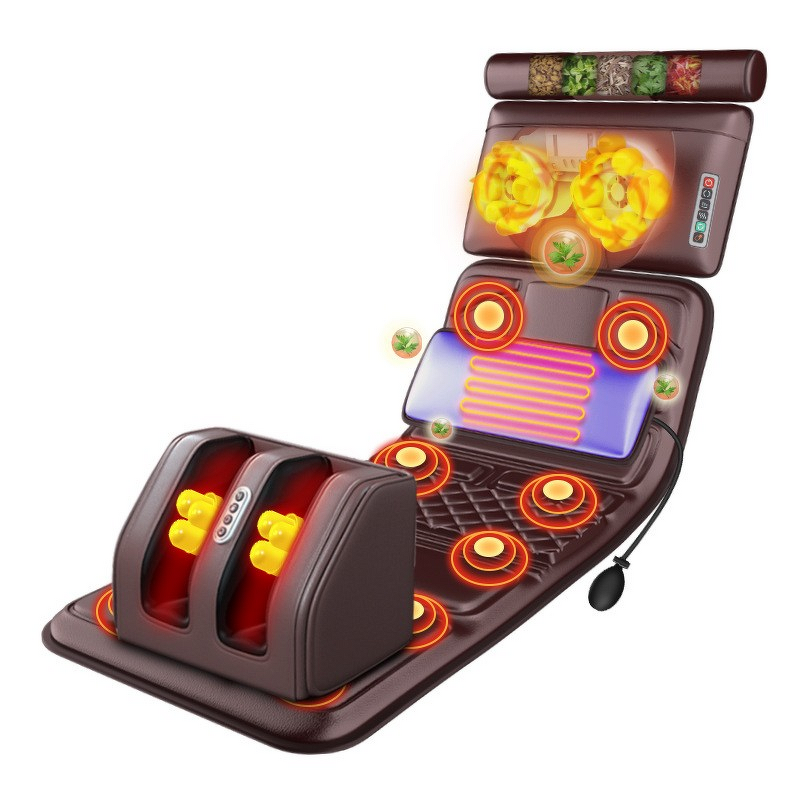 Shiatsu Massage Seat Mat - Hot Sale Heating Vibration Full Body Back Foot Leg Cushion