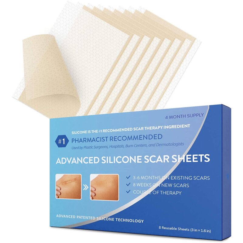 Silicone Scar Sheet - Medical Grade Reusable Waterproof Gel Scar Treatment Strip