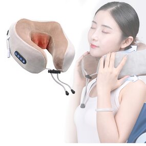 Shiatsu Neck Massage Pillow - Hot Sale Infrared Travel Car Home U Shaped Roll