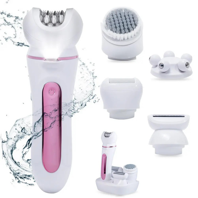 5 in 1 Lady Shaver Kit - Electric Razor Bikini Hair Trimmer Washable Groomer