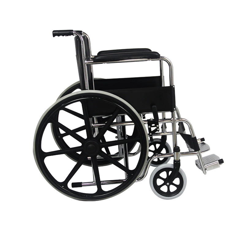 Foldable Manual Wheelchair - High Quality Lightweight Portable for Disabled Elderly