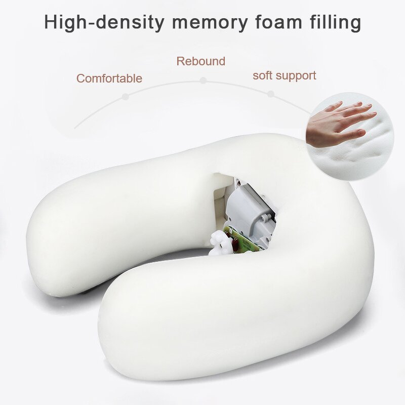 U Shaped Neck Massager Pillow - Multifunctional Infrared Heating Travel Car Shiatsu