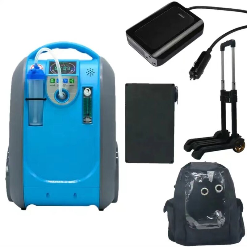 Portable Oxygen Concentrator - 1-5L Mini Small Battery for Car Travel Use