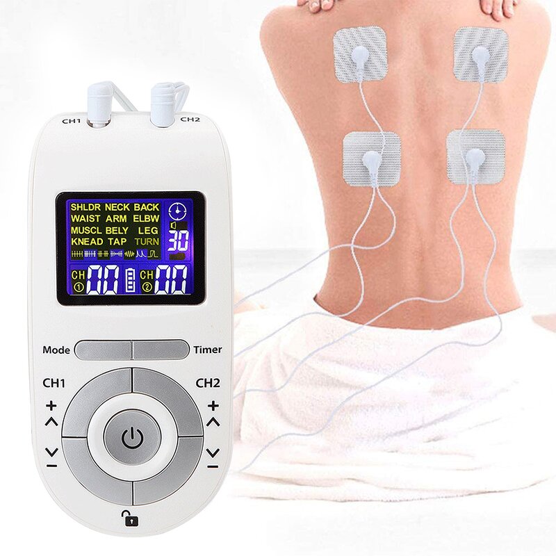 Tens Unit Machine - Body Massage Electronic Pulse Muscle Stimulator Physiotherapy