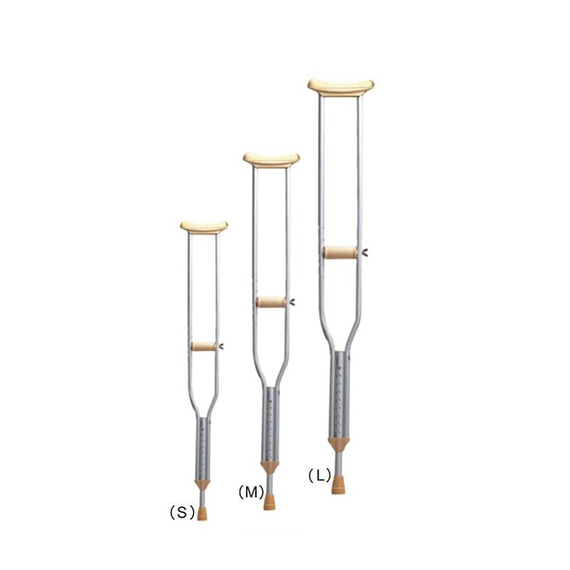 Medical Walking Canes - Height Adjustable Aluminum Telescopic Underarm Elbow Crutches