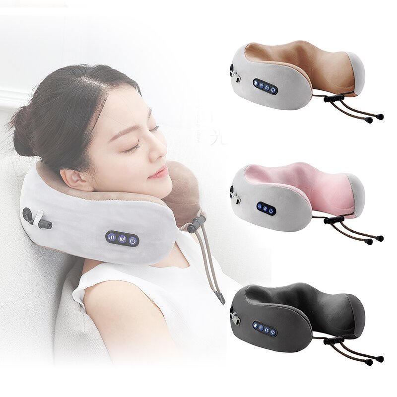 Neck Massage Pillow - OEM/ODM Infrared Shiatsu U Shaped Travel Car Home Roll