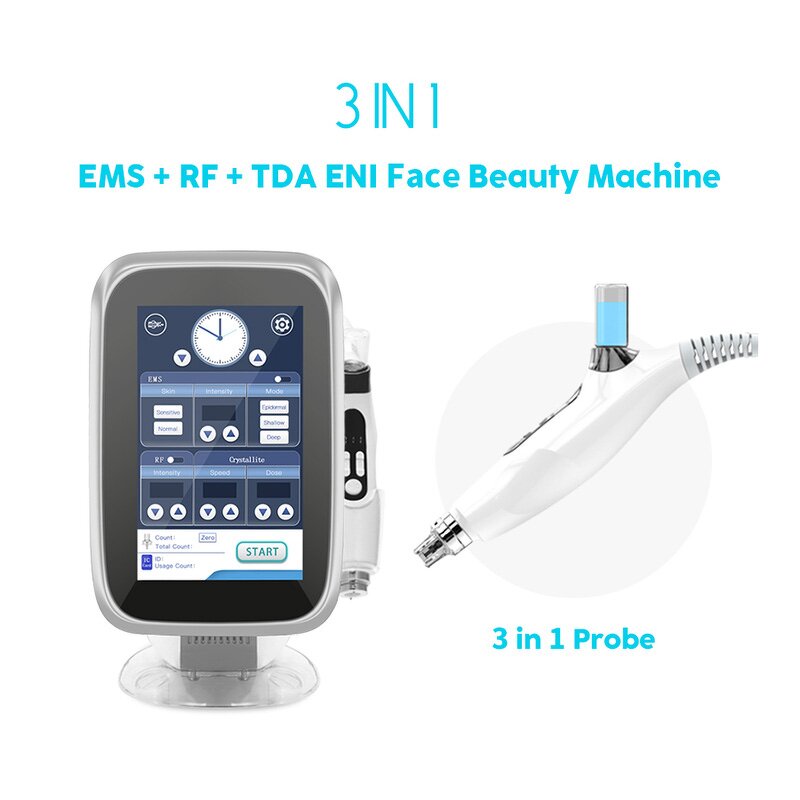 3-in-1 Ems RF Mesotherapy Machine - Needle-Free Water Meso Injection Gun Face Tools