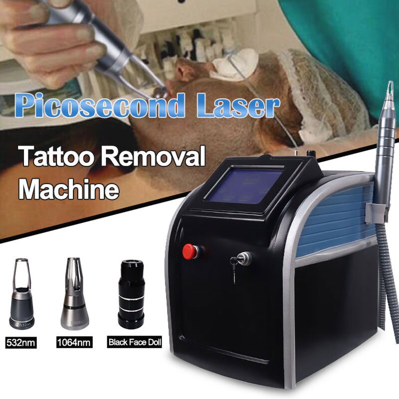 Q-Switched Laser Machine - 755nm Pico 1064 ND YAG Freckle Tattoo Removal IT Plug