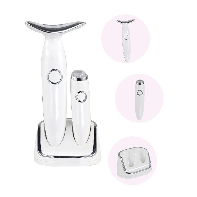U-Shape EMS Beauty Device - Home Use Micro-current Wrinkle Remover LED Face Neck