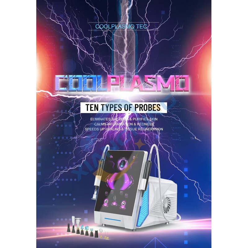 10 in 1 Ozone Plasma Machine - Cold Cutting Spot Acne Wrinkles Anti-aging Device