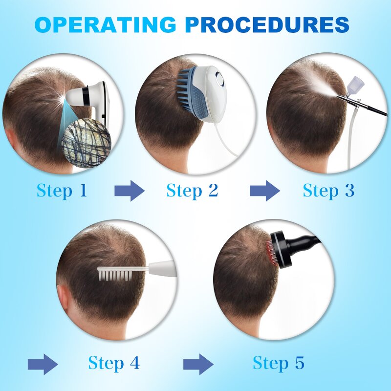 Trichoscopy Camera Hair Analyzer - Scalp Therapy Current Mist Loss Treatment Device
