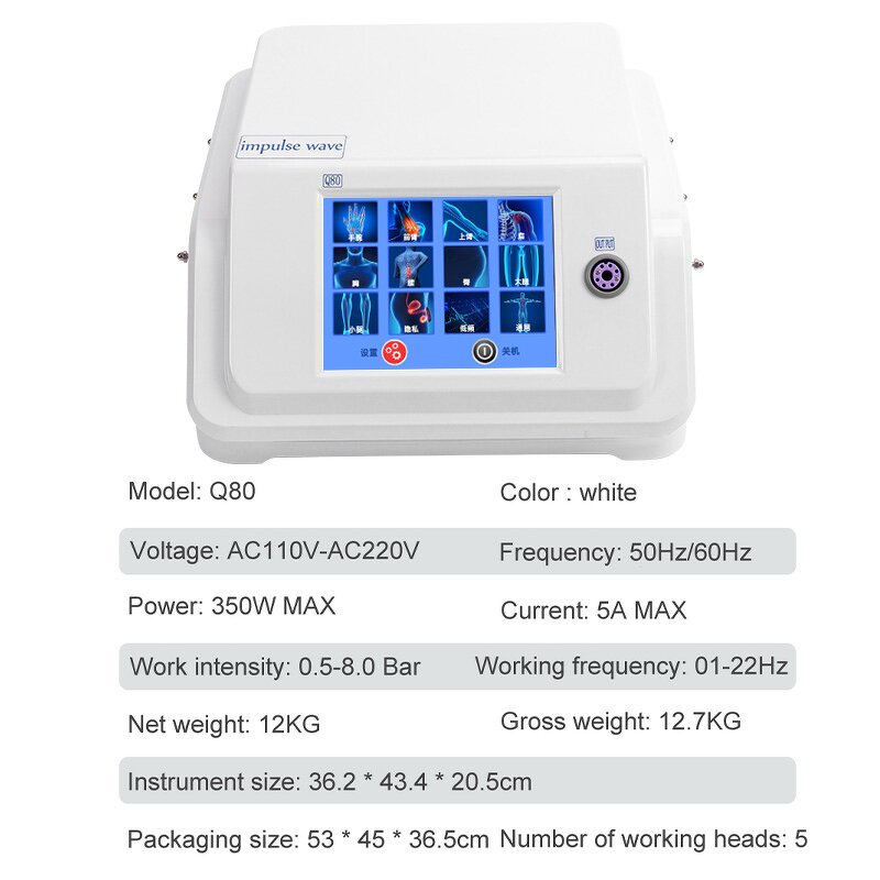 Focused Shock Wave Machine - Extracorporeal Waist Shoulder Neck Massage Apparatus