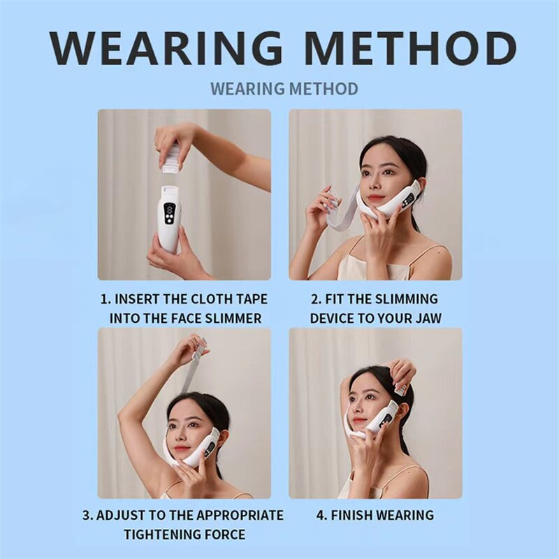 Portable Face Firming Device - ABS V-Lifting Chin Shaping 3 Modes 9 Gear Intensity