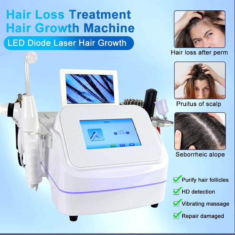 7 in 1 Hair Loss Scanner - Salon Spa HD Detector 50X 200X Scalp Analysis Machine