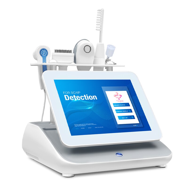5-in-1 Scalp Analyzer Machine - Hongcai 3D Topography AI LED EU JP US Plug