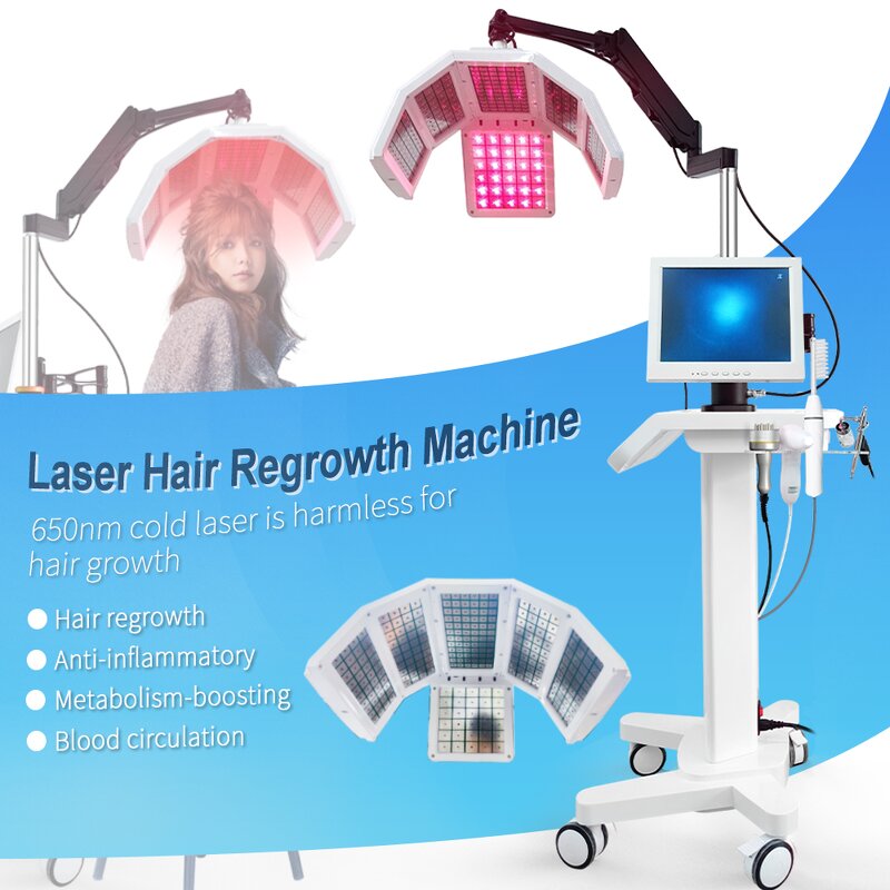 5 In 1 Bio Oxygen Therapy Comb - Scalp Care Hair Regrowth Machine for Stress Loss