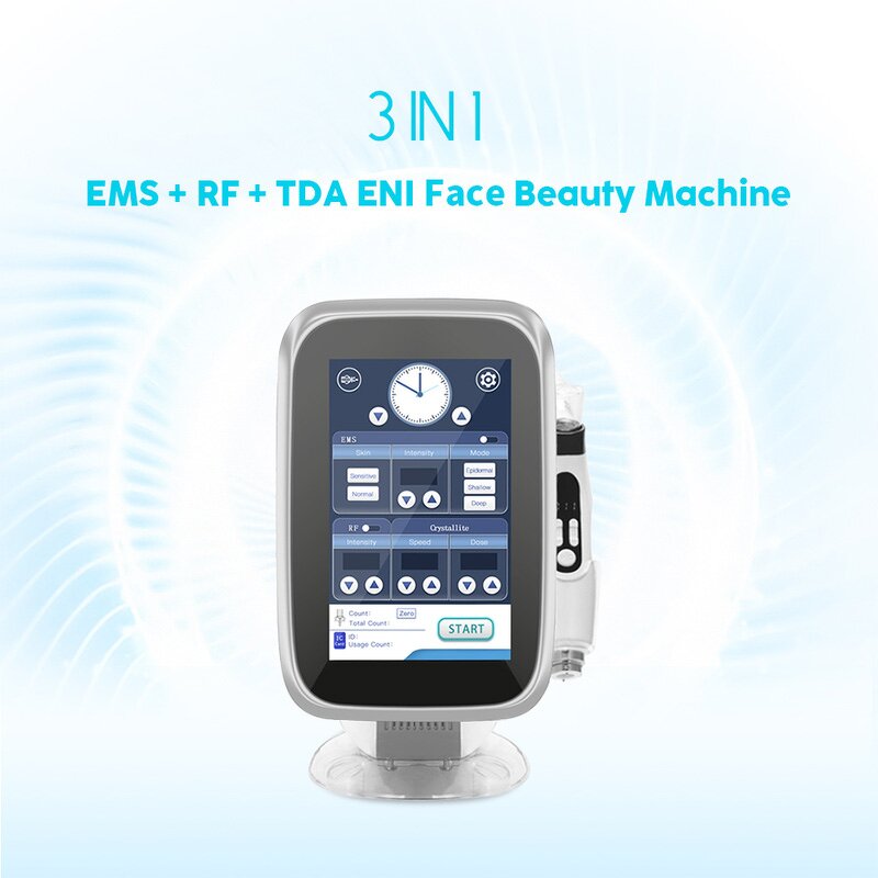 3-in-1 Ems RF Mesotherapy Machine - Needle-Free Water Meso Injection Gun Face Tools