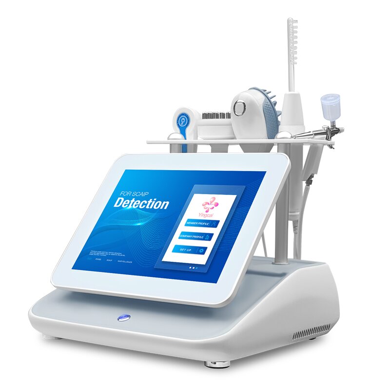 Desktop AI Scalp Analyzer - Mirror Device 5 In 1 Hair Loss Treatment Spa Detector