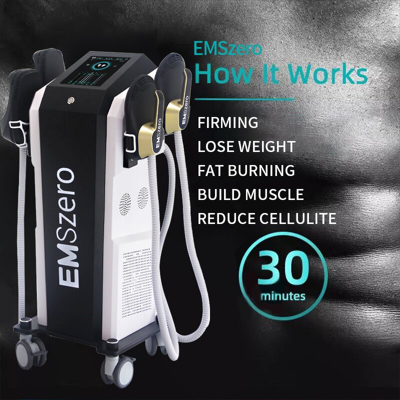 EMS Muscle Stimulator - Professional 4 Handles Emszero Rf Tesla Emsculping Neo