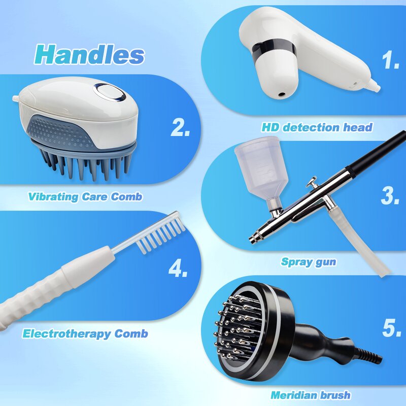 Five-in-ONE Scalp Care Instrument - Factory Price Hair Follicle and Skin Analyzer