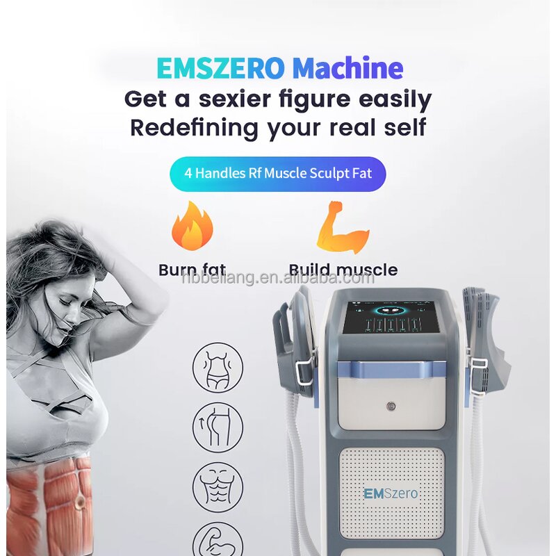 4handle RF Body Sculpting Device - Emszero Muscle Building Body Shaping Machine