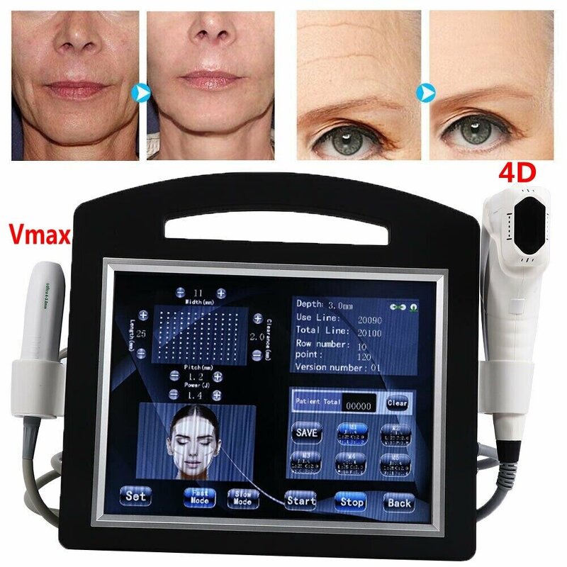 4D 12lines Vmax SMAS Machine - Professional Desktop 20000 Shots Salon Skin Care