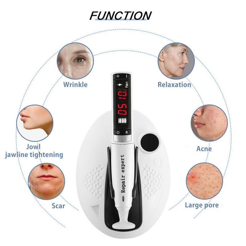 High Frequency Plasma Shower Pen - Portable Ozone Handheld Eye Lift US & AU Plugs