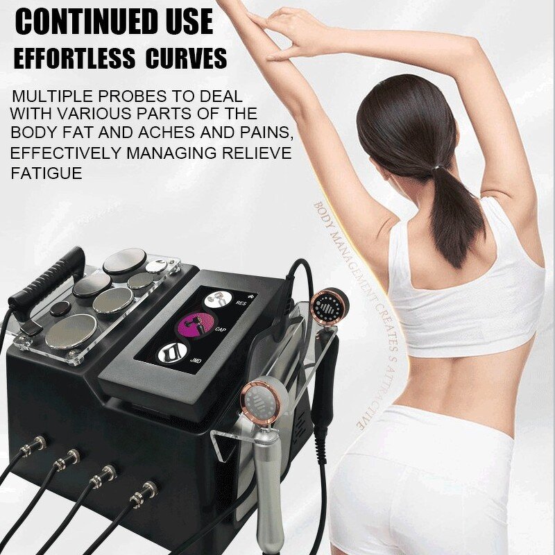 EMS Sculpting Machine - Multifunctional 448Khz RF Physiotherapy US Plug Slimming