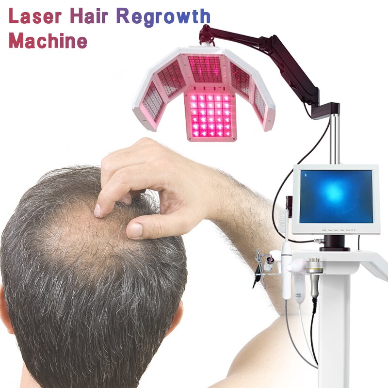 Hair Regrowth Therapy Machine - 650nm Oxygen Galvanic High Frequency Scalp Analyzer