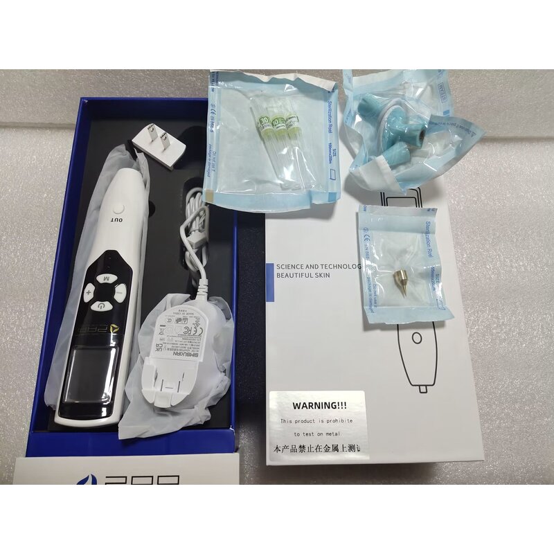 2in1 Wireless Plasma Pen - Cold Ozone Fibroblast Eyelid Wrinkle Spot Mole UK/EU