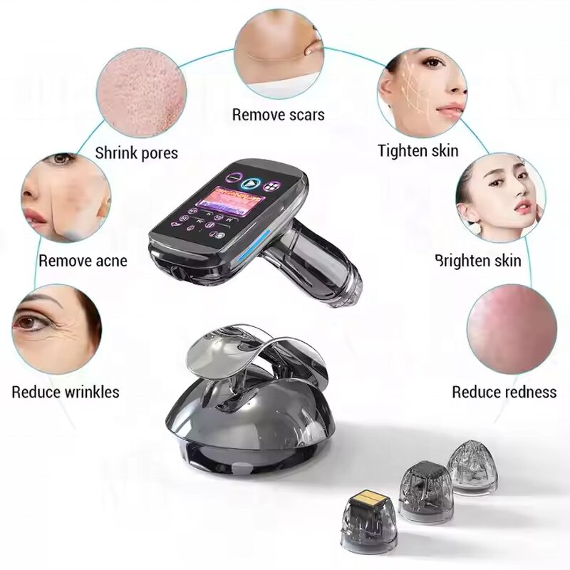 Mini RF Microneedling Machine - Handhold Desktop Acne Removal Wrinkle Reduction Tool