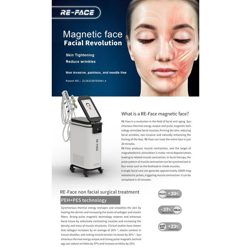 Emsings Pe Stimulation Machine - Jawline Sculpting Face Lift Tone Muscle EU/UK Plugs