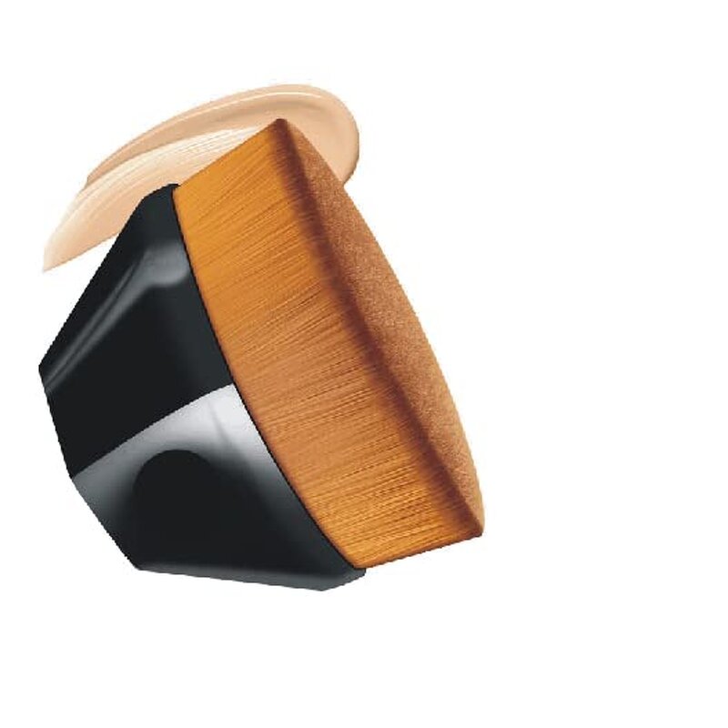 Hexagon Kabuki Brush - NO.55 Liquid Powder Foundation Blending Brush with Case