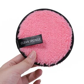 Round Cotton Face Pad - Low MOQ Reusable Makeup Removal Cleansing Sponge