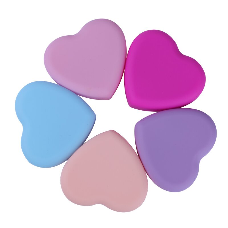 Heart Shape Silicone Mat - Makeup Brush Cleaner Multiple Texture Cleansing Pad