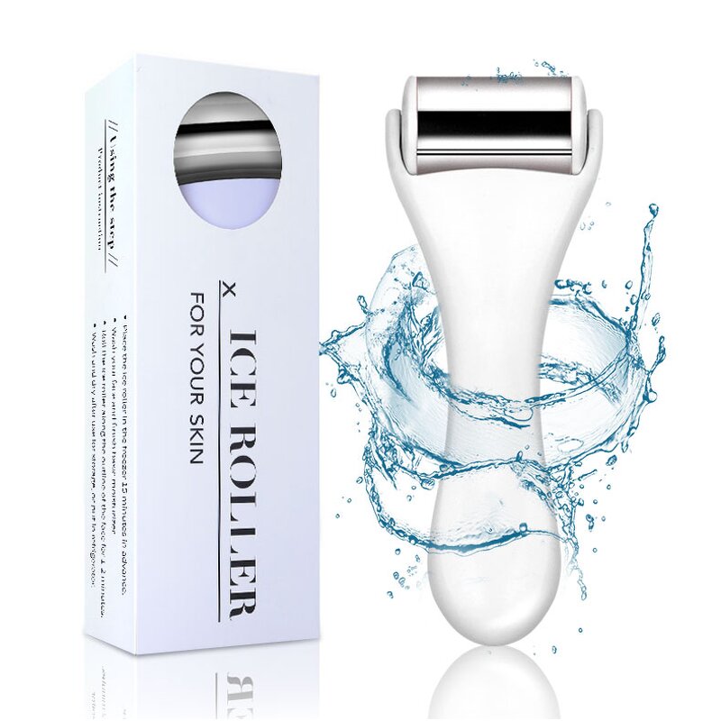 Facial Ice Rollers - Portable Face Eye Puffiness Relief Tighten Pores Headache Tool