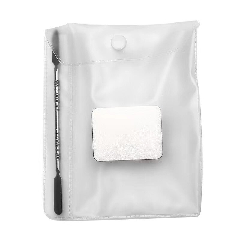 Stainless Steel Makeup Palette - Easy Washing Cosmetic Mixing Tool with Spatula