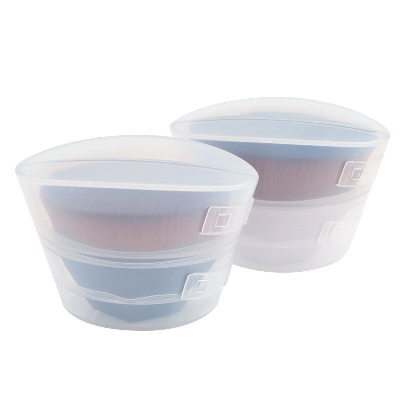 Hexagon Kabuki Brush - NO.55 Liquid Powder Foundation Blending Brush with Case