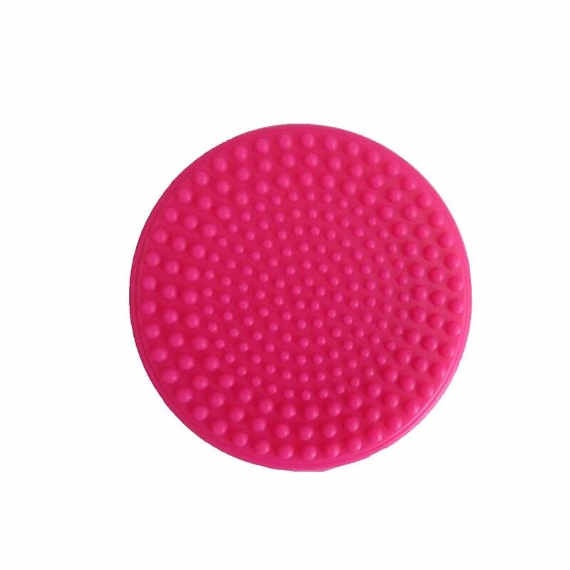 Round Silicone Cleaning Pad - Makeup Brush Cleaner Portable Suction Cup Tool