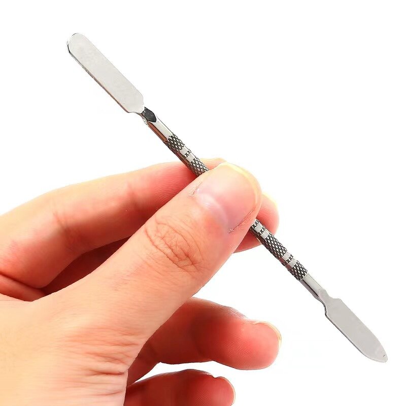 Stainless Steel Makeup Palette - Easy Washing Cosmetic Mixing Tool with Spatula