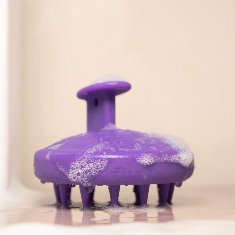 Soft Silicone Scalp Comb - Wet Use Hair Washing Daily Scalp Relaxing Brush